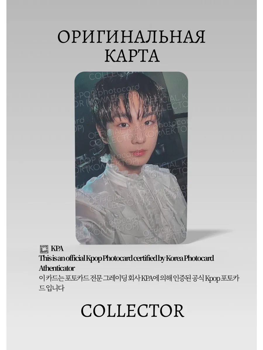 Чонвон ENHYPEN DARK BLOOD | Альбомная Официальная K-pop фотокарта (CA/EN/DB/HA/06)