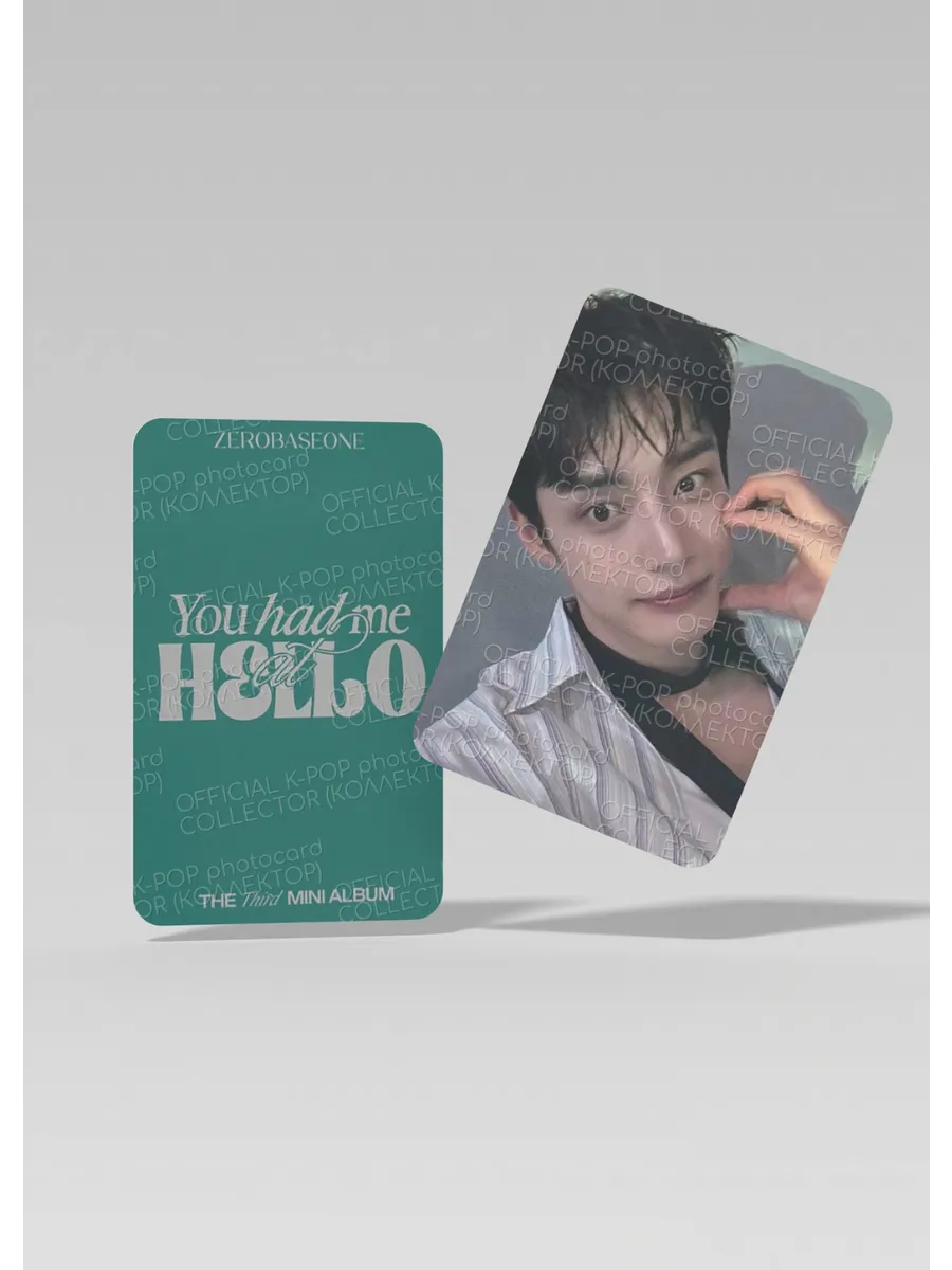 Офіційна K-pop фотокартка Джіунга з ZEROBASEONE HAD ME AT HELLO (Фансайн)
